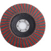 Flap disc with Zirconia/Ceramic fiberglass backing