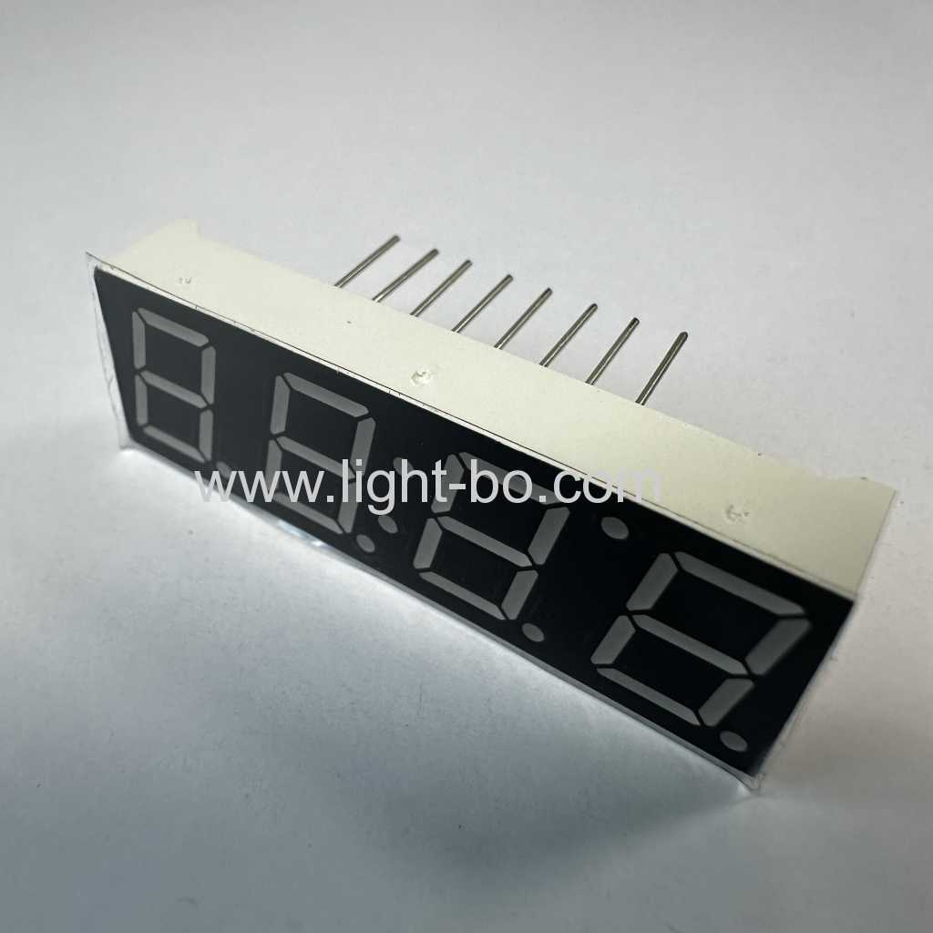 Ultra bright yellow 4 Digit 0.39" 7 segment led clock display common anode for home appliances