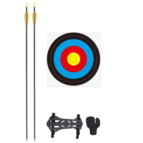 15Lbs Kids Toy Children's Straight drawn Bow Gift With Sucker Arrows Quiver For Shooting Practice Games Accessories