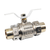 15mm-108mm T-Type Brass Forged Butterfly Ball Valve for medical gas isolation valve box