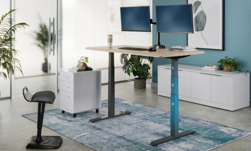 Office furniture computer height adjustable electric desk sit stand desk electric frame lifting smart desk