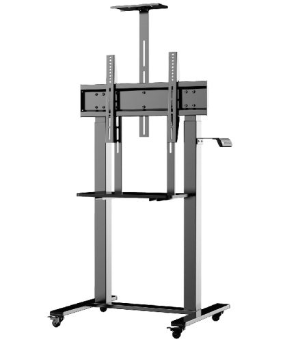 Electric intelligent lifting mobile TV cart with plate