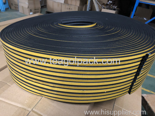 5.5mmx9mmx5m (2.5Mx2rolls) P-Section EPDM Rubber Strip Brown P-Section EPDM Draught Excluder Brown