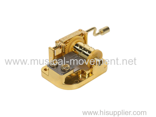 JAPAN SANKYO HAND CRANK MUSIC BOX MECHANISM