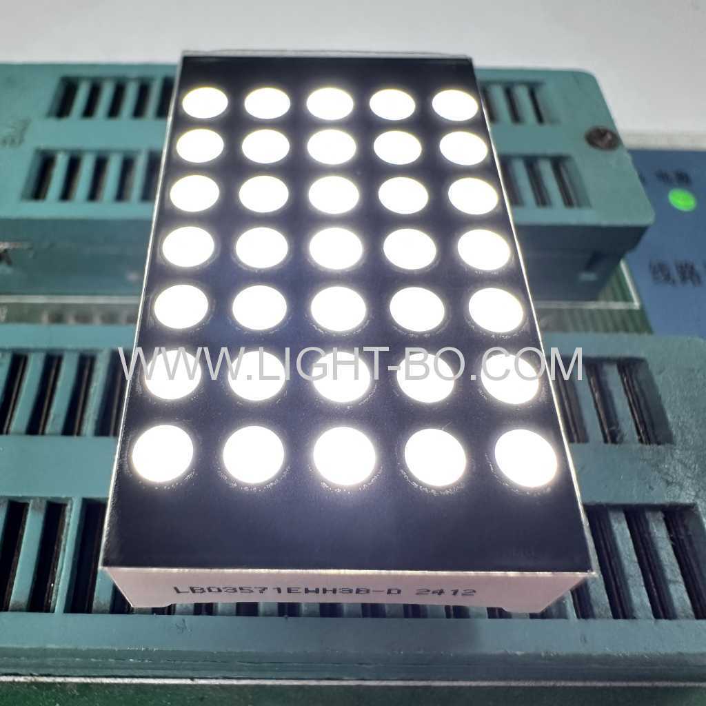 Ultra bright White 3mm 5 x 7 Dot matrix LED Display Row cathode column anode for lift position indicator