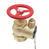 Heavy-Duty Brass Fire Hydrant En 14384 Standard Anti-Leak Flange Connection Emergency Water Supply Valve for Urban / Min