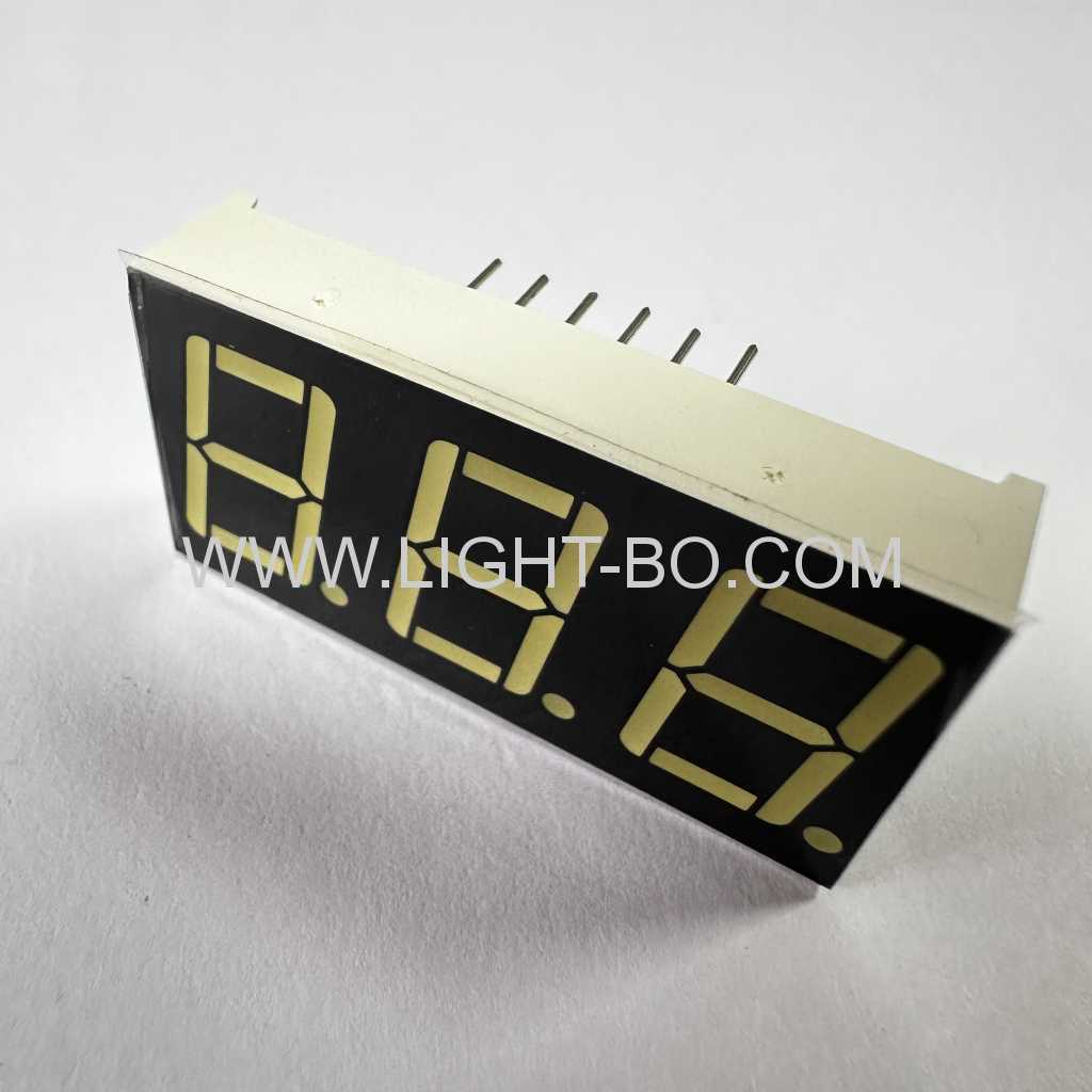 Ultra bright white 7 Segment LED Display 3 Digit 14.2mm common cathode for Temperature Controller