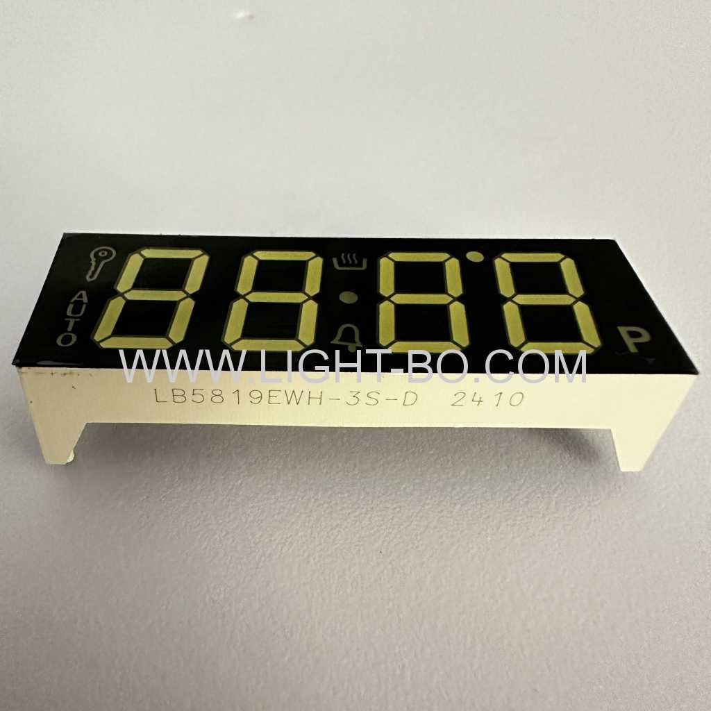 T120C Ultra Bright White 7 Segment LED Display 4 Digit Common cathode for 6 Key Oven Timer Controller