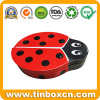 Customized Bee-Shaped Chocolate Tin Container With A Clear Window