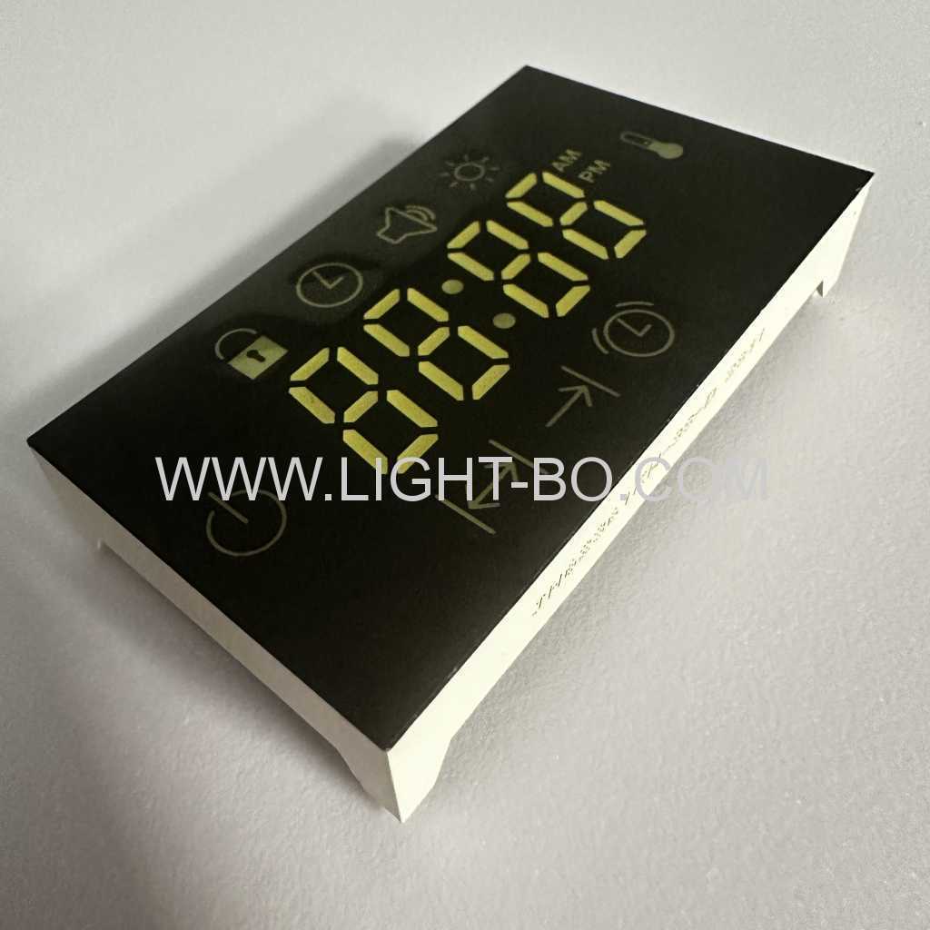 T120C Ultra bright White 7 Segment LED Dispaly 4 Digit Common cathode for Oven Timer