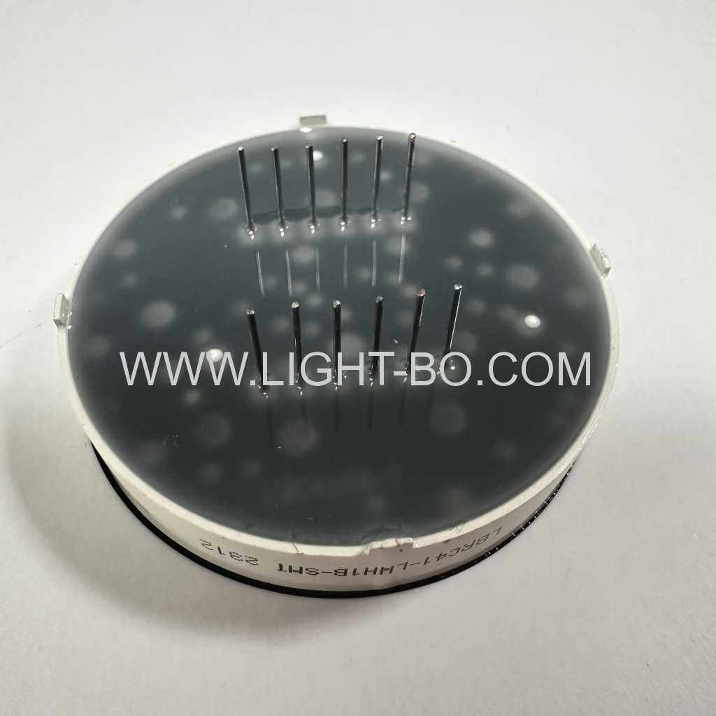 Customized Round shape 7 Segment LED Display 3 Digit 10.2mm common cathode for Temperature Controller