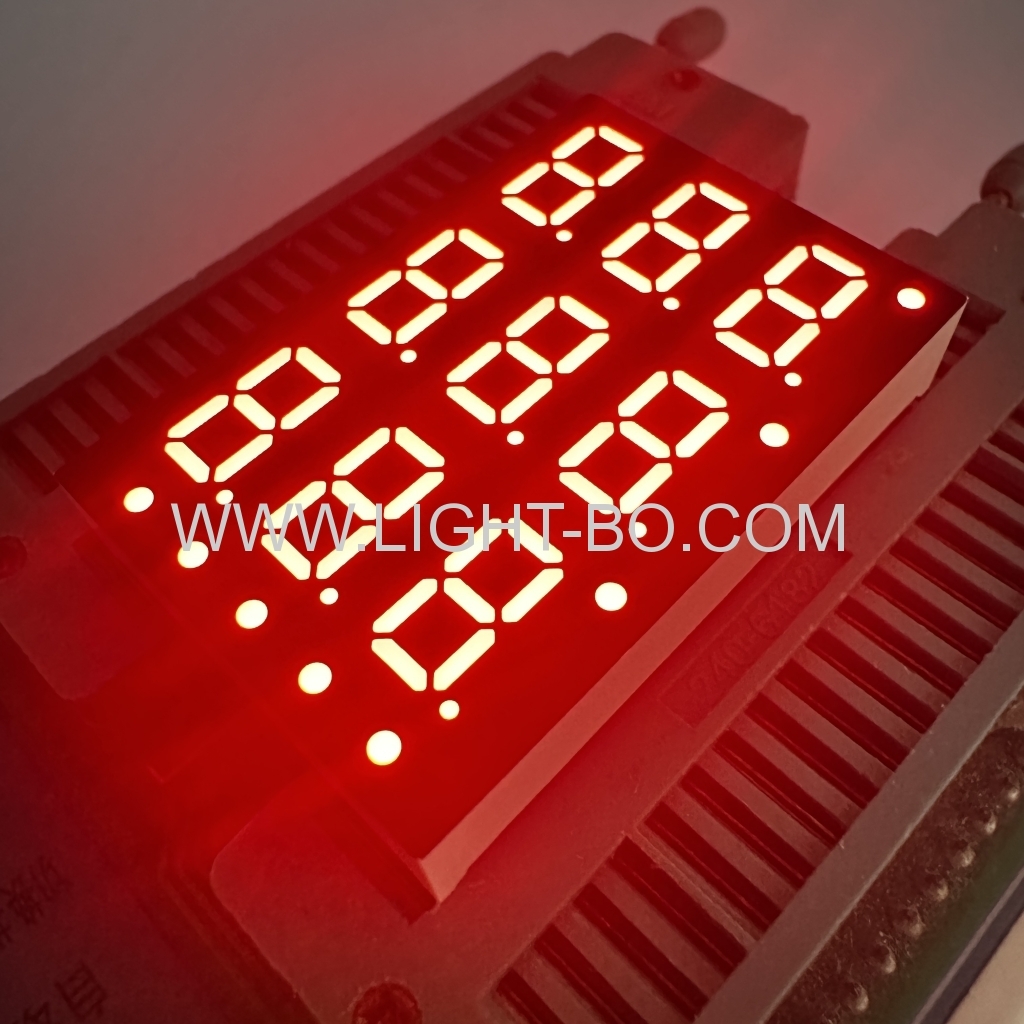 Ultra bright Red 3 Line 7 Segment LED Display 3 Digit 8.5mm common cathode for multimeter panel