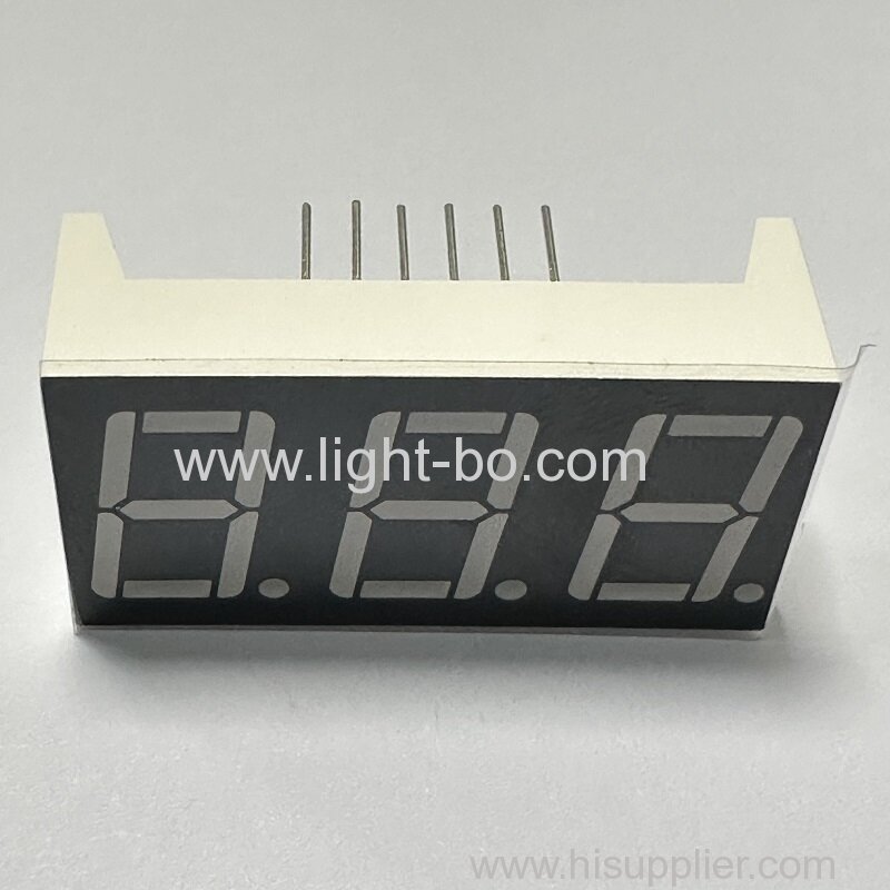 Blue 0.4inch Triple Digit LED Display 7 Segment Common Anode for Voltage Meter