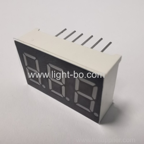 LED Display Super Bright Amber 7 Segment 3 Digit 9.2mm Common Cathode for Panel Meter