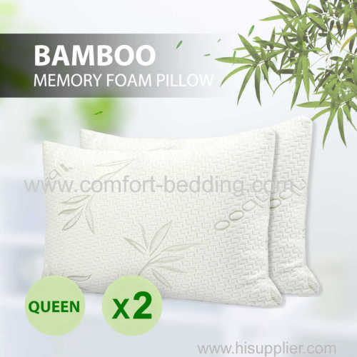 Bamboo pillow shredded memory foam pillow