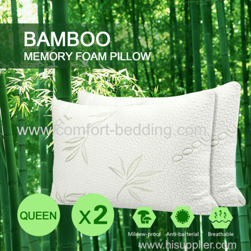 Bamboo pillow shredded memory foam pillow