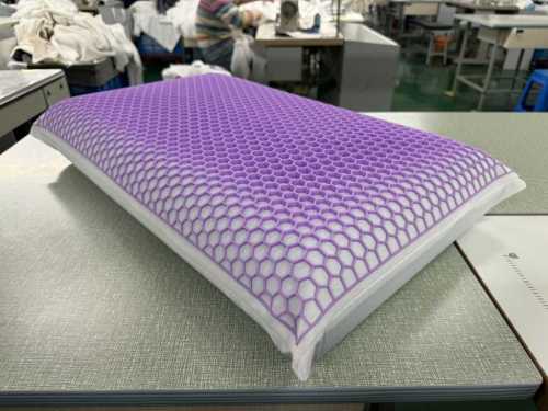 Newest Design Purple TPE Pillow Honeycombe Pillow Shredded Memory Foam Pillow Cooling Pillow