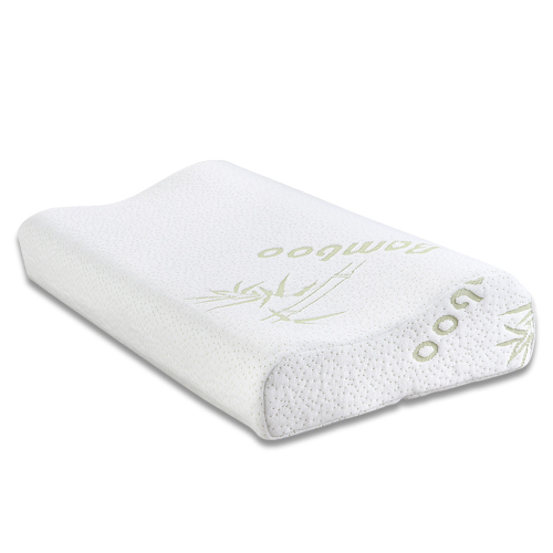 Konfurt Bamboo Fabric knitted Cutting Memory Foam Pillow Contour Pillow