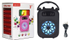 pp material light up black bluetooth stereo