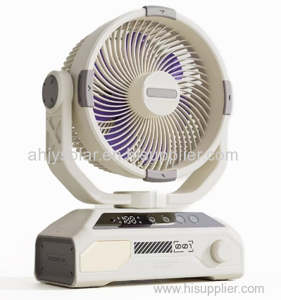 led solar portable fan