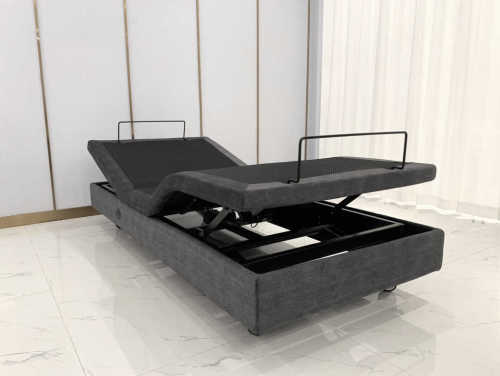 Konfurt Hi-low adjustable bed hi lo hospital bed german okin motor with massage function with castors