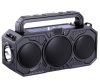 Outdoor wireless bluetooth speaker dual solar with flashlight plug card player sound