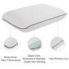 Konfurt Custom Shaped Cervical Orthopedic Smart Green Gel Cool Memory Foam Sleeping Neck Bed Memory Foam Pillow