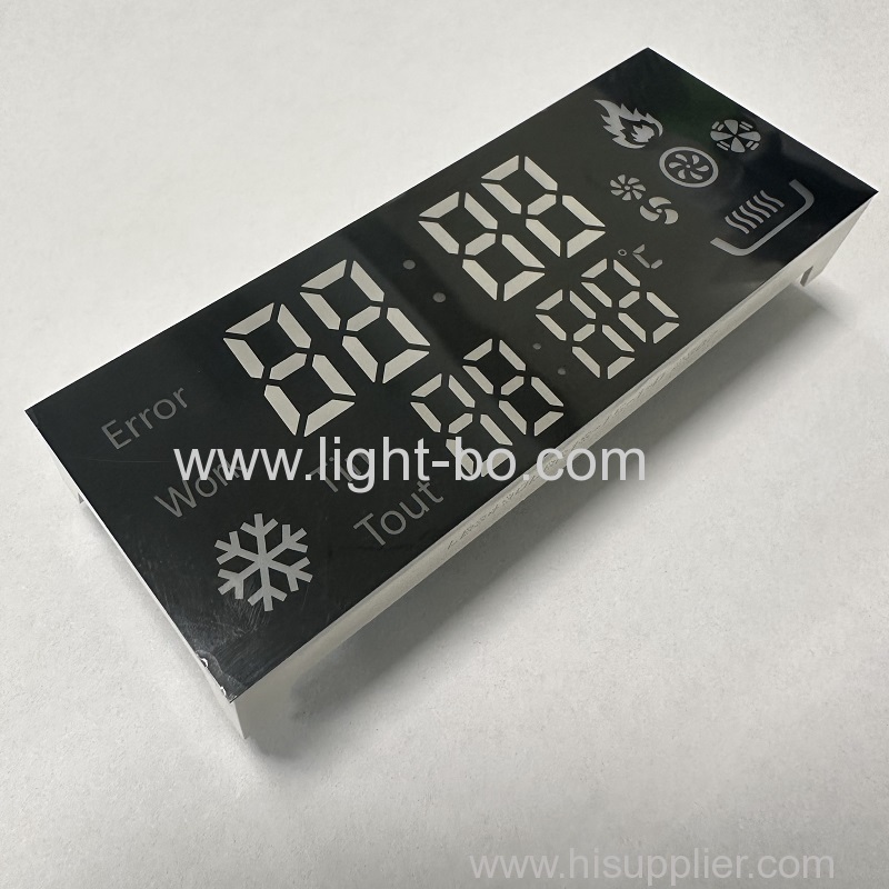 Customized Ultra Red/Blue 7 Segment LED Display Common Cathode for Gas Cooker Controller