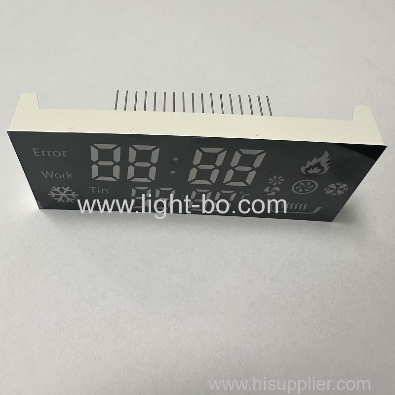Customized 7 Segment LED Display Common anode Ultra Red/Blue for Gas Cooker Controller