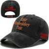 Embroidery Custom Logo Washed Plain Baseball Cap Retro Adjustable