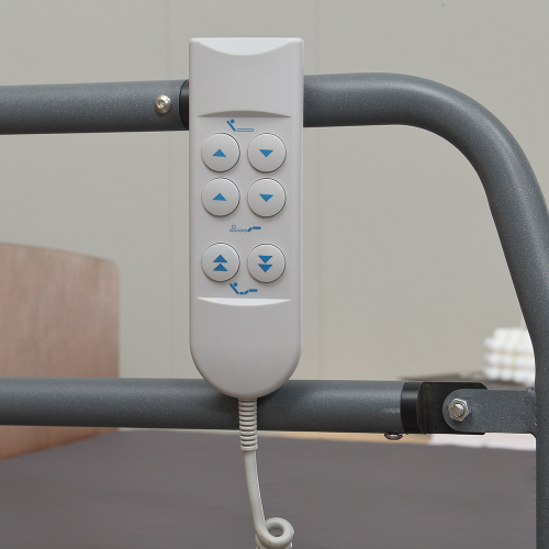 Konfurt Hi-Low adjustable bed base with Retainer Bar for hospital Using