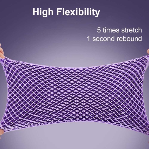 high quality food grade washable Super Durable Breath customized size Sleeping Black TPE Pillow