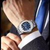 Custom Waterproof Men's Wristwatch Stainless Steel Quartz Luminous Function Relojes Watch for Man