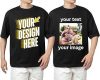 Custom T-Shirt for Men & Women - Personalized Tshirts with Photo and Text - Front and Back Printed