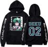 My Academia Hoodie Adult Men Deku Sweatshirt Izuku Cosplay Pullover Sweater