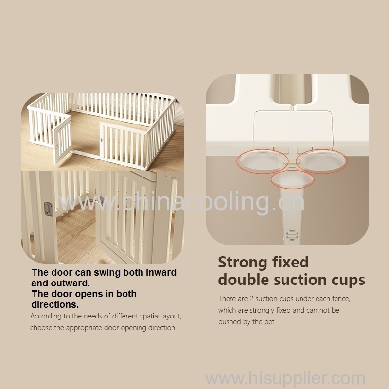 Durable Plastic Dog Playpen Pet Pen for Puppies Cats Rabbits Ferrets Easy to Assemble and clean stylish design