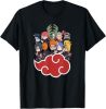 Ripple Junction x Naruto Shippuden Akatsuki Clan Chibi Anime T-Shirt