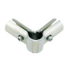 3/4inch 90 Degree Structural Pipe Connector 3 Way Metal Joint Tubing Clamp Steel Corner Fitting End Rails Clamps