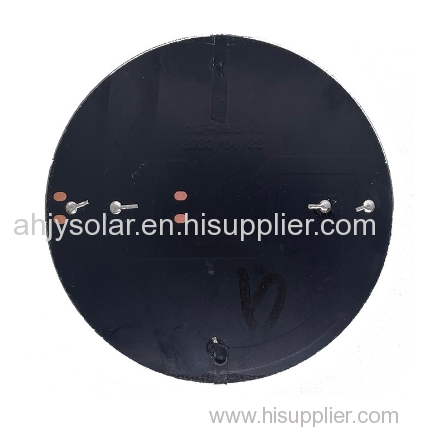 6V round small size solar pv panel r90 frosted pet small solar panel pv lawn light 6v1w