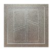 Semi-tempered photovoltaic solar panel glass
