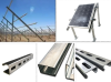 Simple triangular bracket for photovoltaic panels