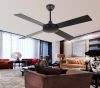 Black industrial lightless ceiling fan living room dining room simple retro wooden blades ceiling fan commercial engine