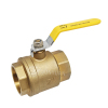 Brass Valve Factory OEM DN50 Yellow Body High Pressure Red Long Handle Female Thread 2 Inch Brass Ball Valve