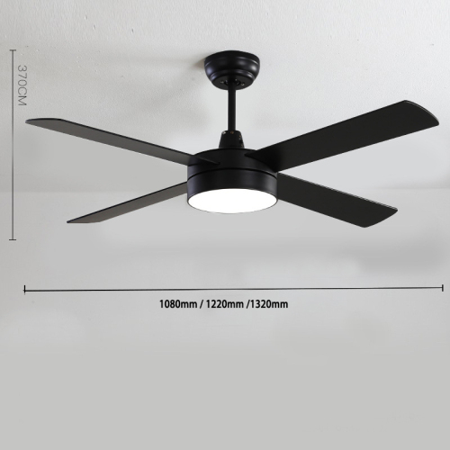 Silent fan light high wind frequency conversion restaurant ceiling fan light modern and simple living room light