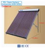 Pressurized vacuum tube solar water heater