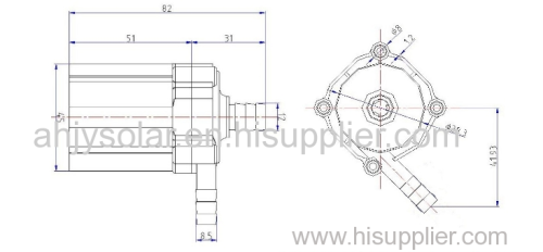 DC41A Solar Water Pump 12V20W40W DC Brushless