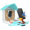Ringsee Bird Feeder Camera Solar Power 1080P Bird Watching APP Auto Night Vision Detector Video Bird Feeder with Camera