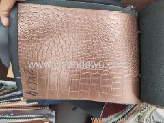 PVC Leather snakeskin grain and crocodile print for bags use and Motorcycle seat cushion
