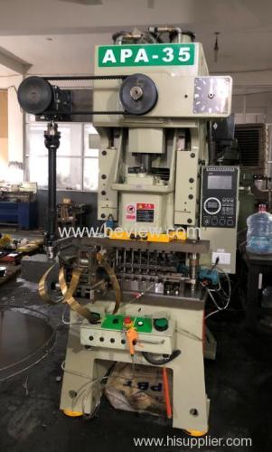 Press machine for hollow brass pins making
