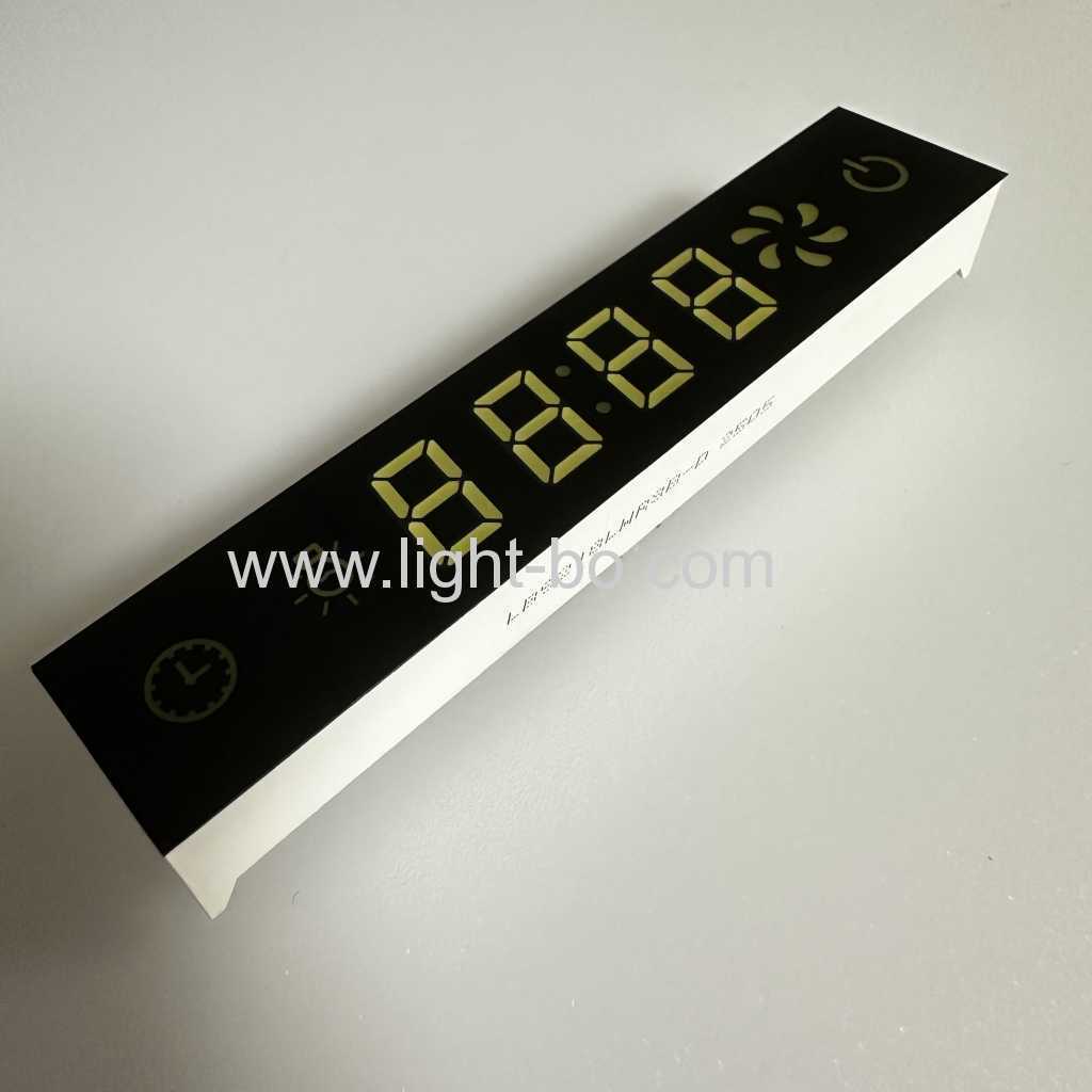 Ultra White/Red 7 Segment LED Display Module with black film for Kitchen Hood Control